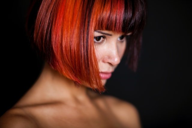 red hair style