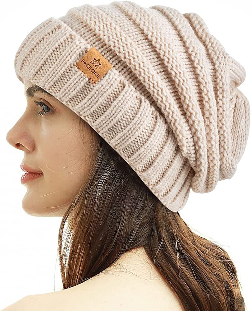 Page One cable knit beanie