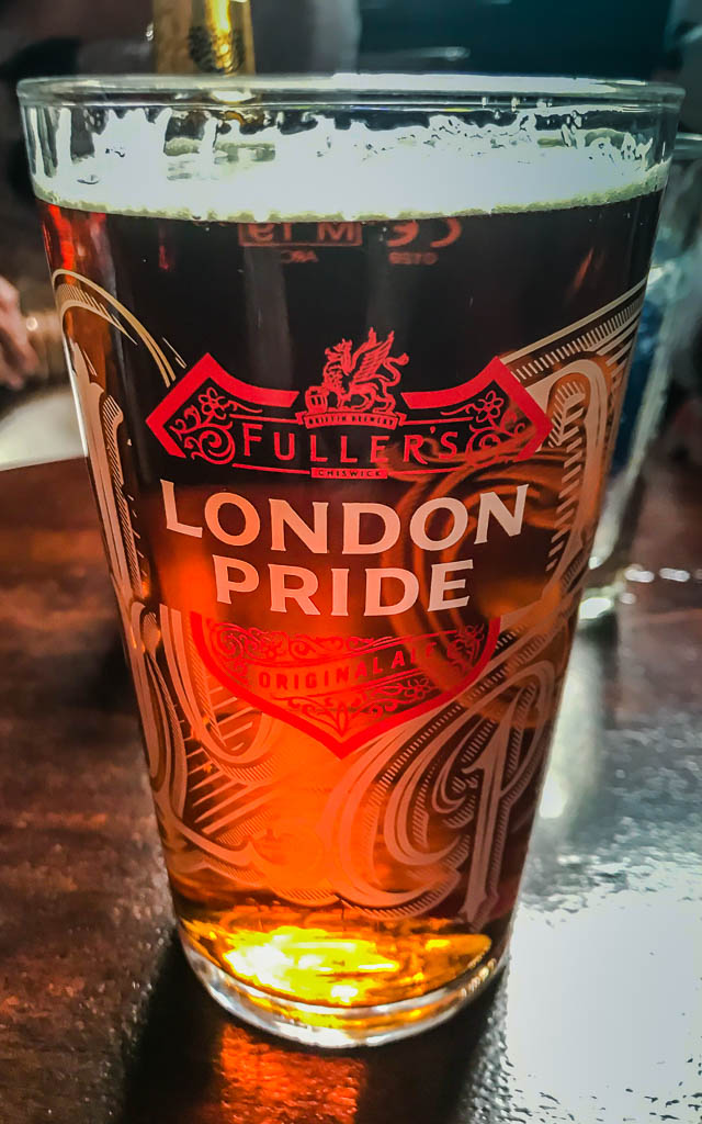 A pint of London Pride. Photo by Jett Britnell