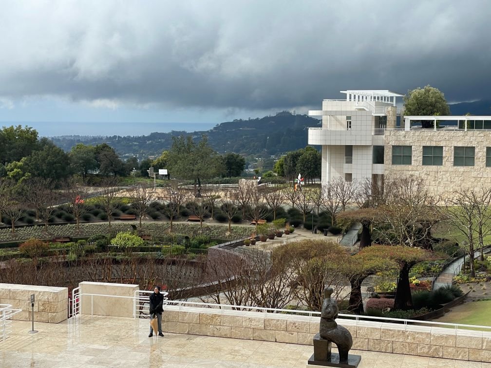 Garden view at the Getty Center