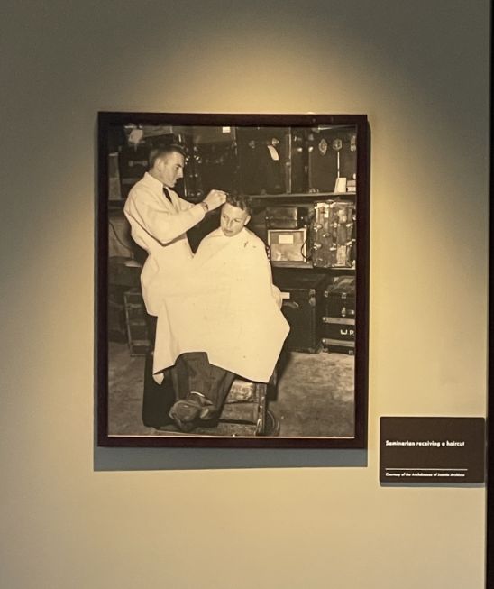 Getting a haircut in the seminary