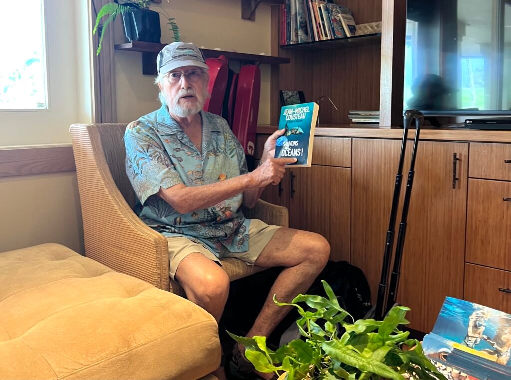 One of the great programs at the Ritz-Carlton Maui, Kapalua is the Jean-Michel Cousteau Ambassadors of the Environment program. The man himself was there when I visited. Jim Byers Photo.