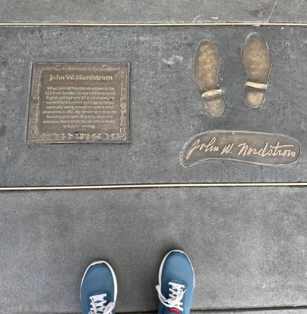 John Nordstrom on Seattle Walk of Fame. Photo by Jill Weinlein