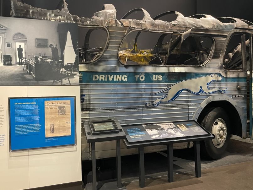 Freedom Riders' bus, National Civil Rights Museum