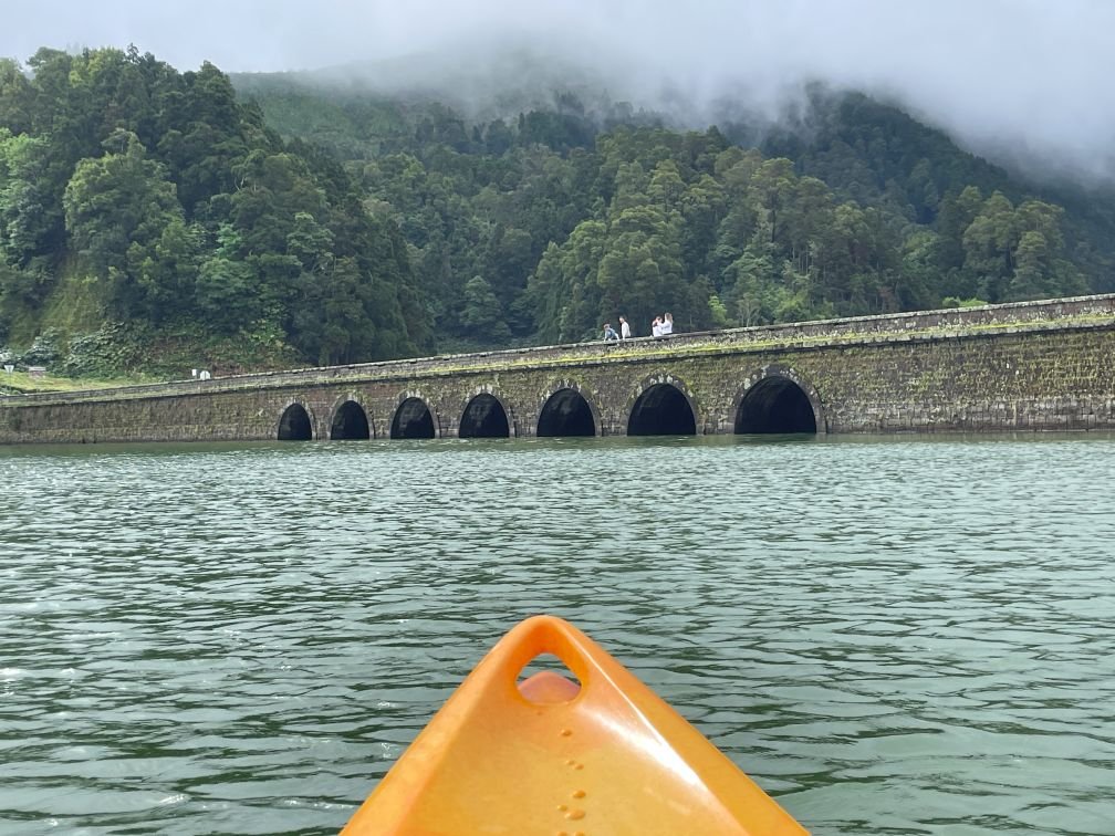 Kayaking the lakes at Sete Cidades