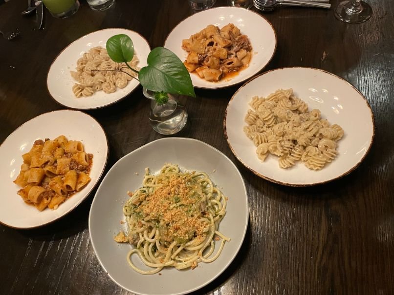 Yummy pastas at Catherine & Mary