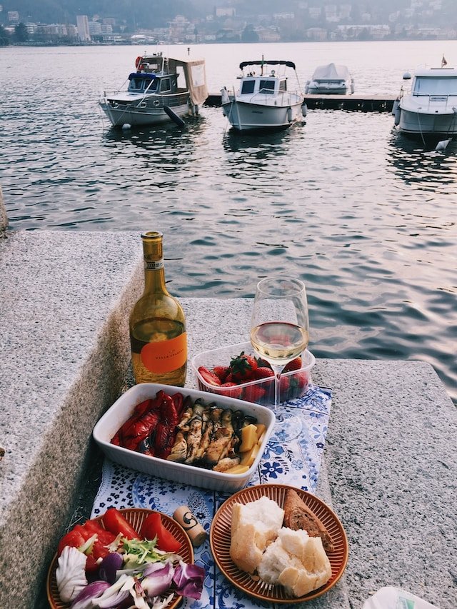 Italian food Lake Como