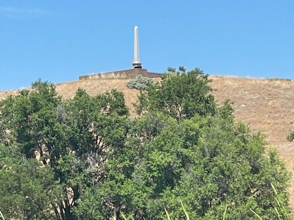 Memorial obelisk at Whitman Mission