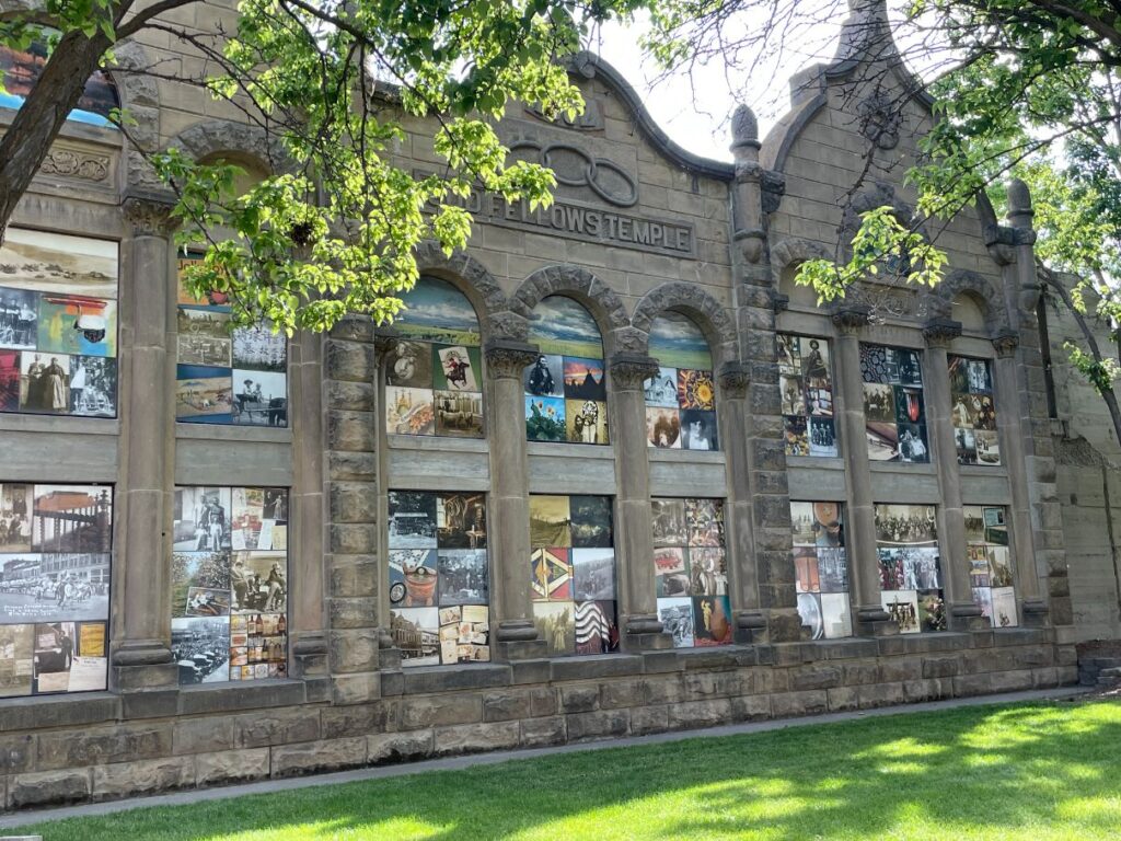 Windows on the Past installation in Walla Walla