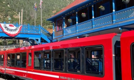 Ascend Pikes Peak on the highest cog railway in the world