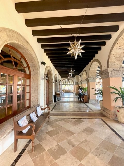 Tile, wood beams, arches and art everywhere you look at Hacienda Del Mar - Jill Weinlein