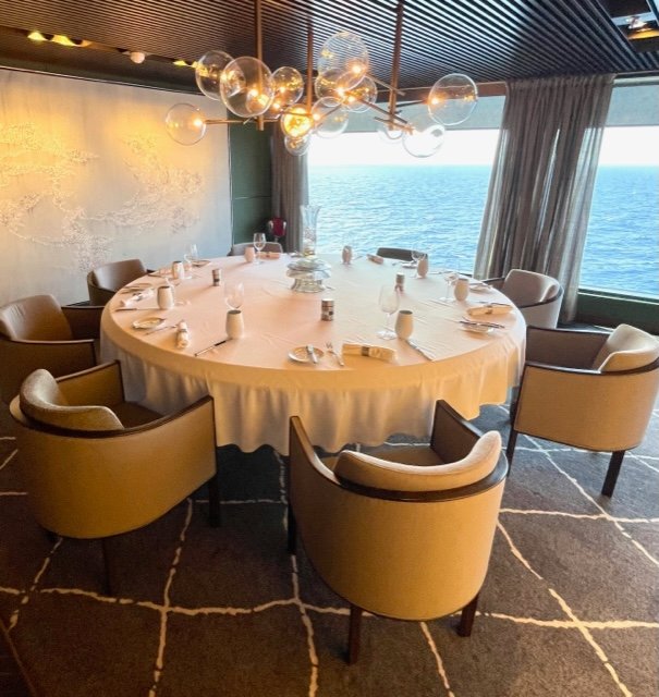 Private dining in The Haven on Norwegian Prima - photo Jill Weinlein