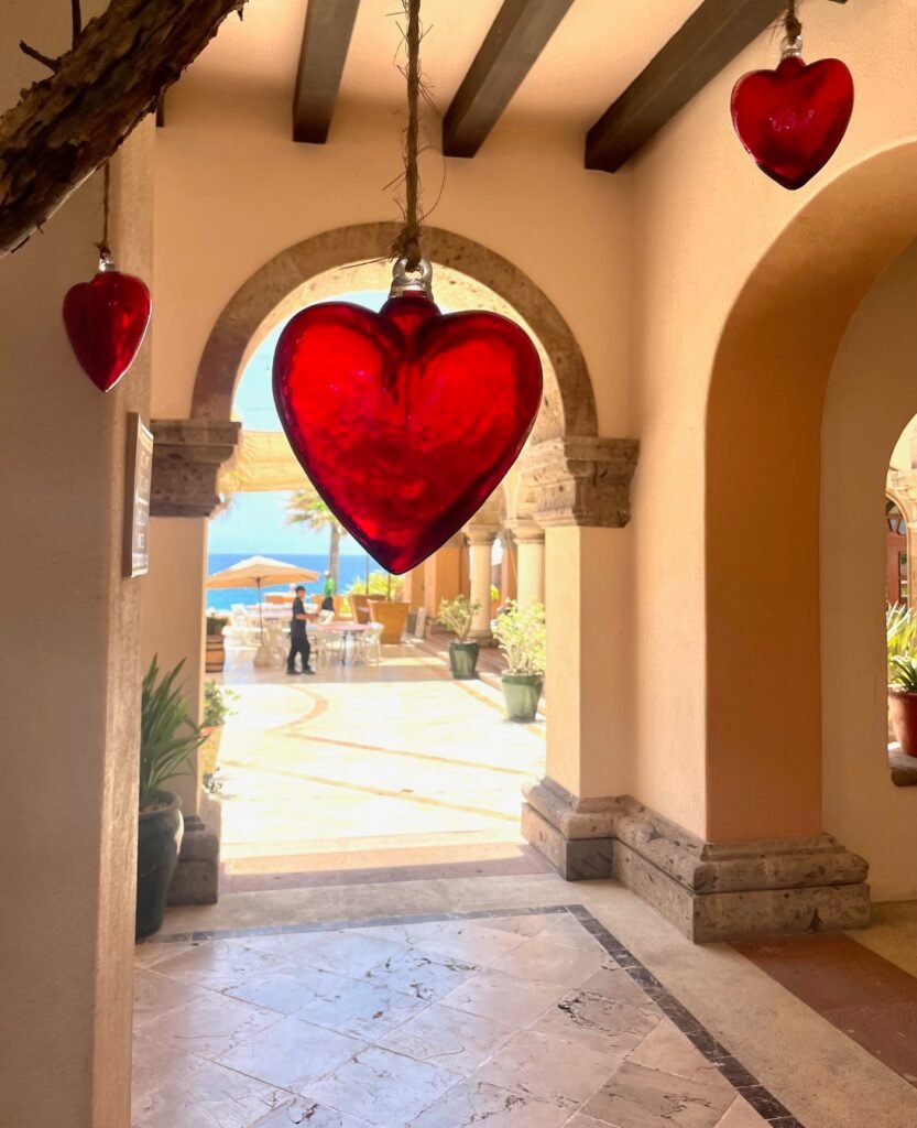 Hearts are everywhere at Hacienda Del Mar - Jill Weinlein