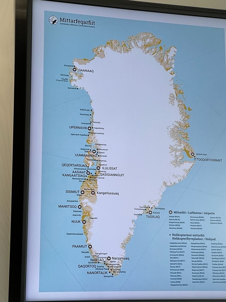 Map of Greenland