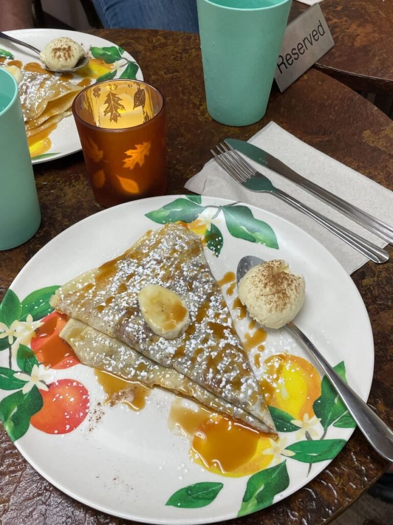 Feast your eyes an this heavenly crepe from Cottage Creperie