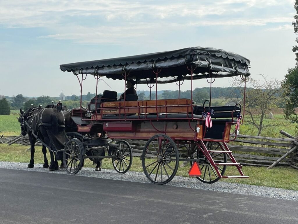 Tour the battlefield in a carriage