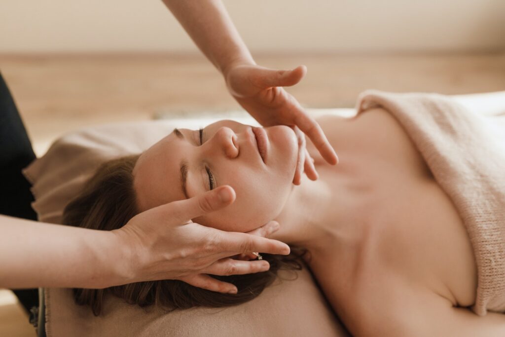 woman having a massage