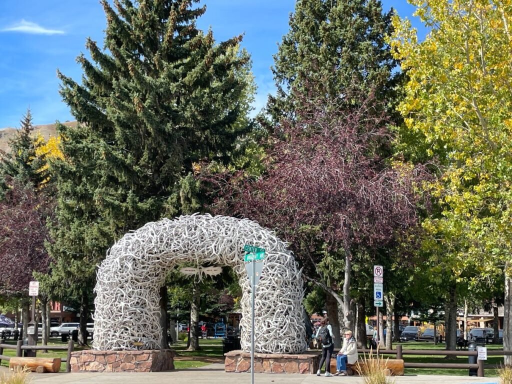 Antler arch at Town Square