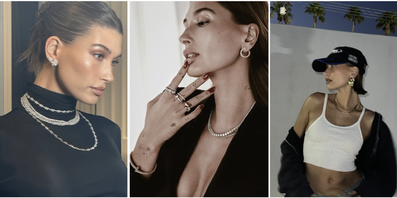 Hailey Bieber’s Masterful Style Inspires Secrets To Perfect Layered Jewelry