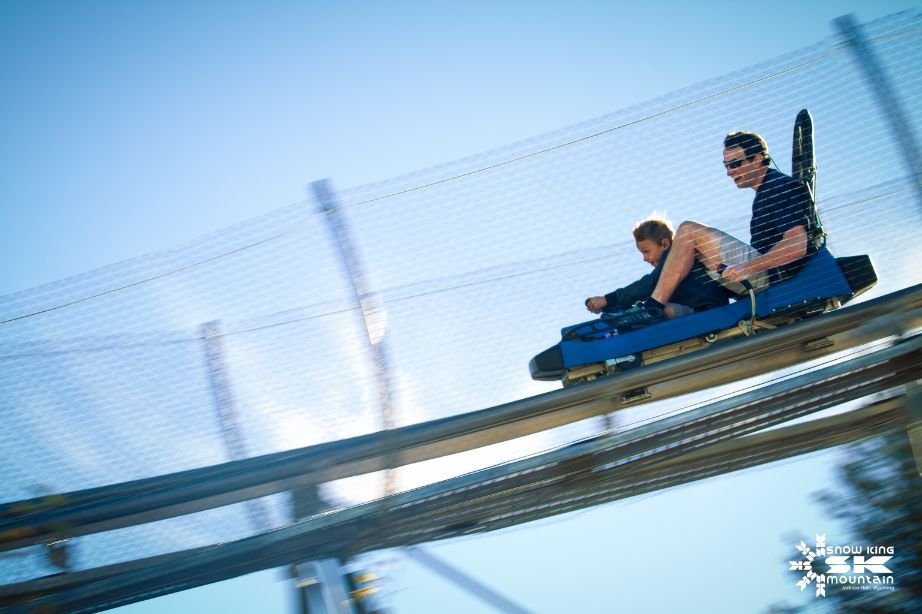 Riding the Cowboy Coaster at Snow King Mountain, photo courtesy of Snow King Mountain