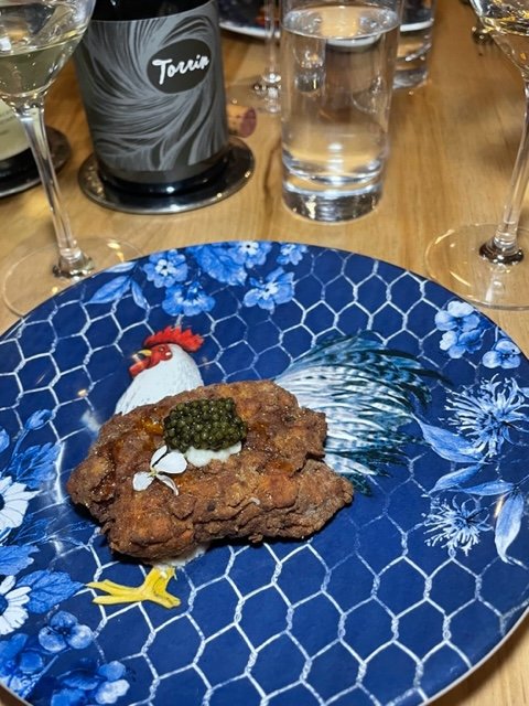 Chicken and Caviar at in bloom. Photo Jill Weinlein