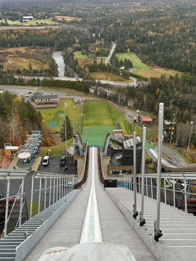 Quite the view from the ski jump tower