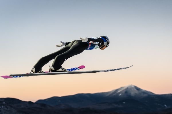 Ski jumper at World Cup, photo courtesy of Olympic Authority