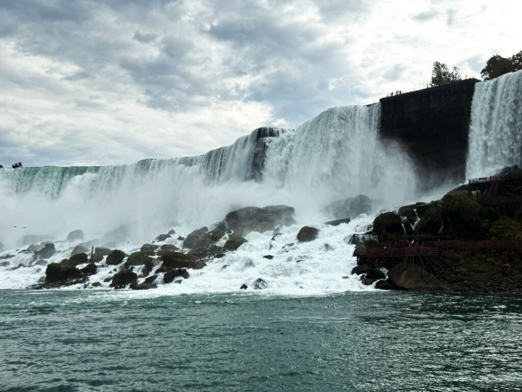 The Falls as seen from the Maid of the Mist