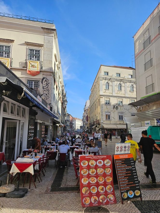 Lots of restaurants in square