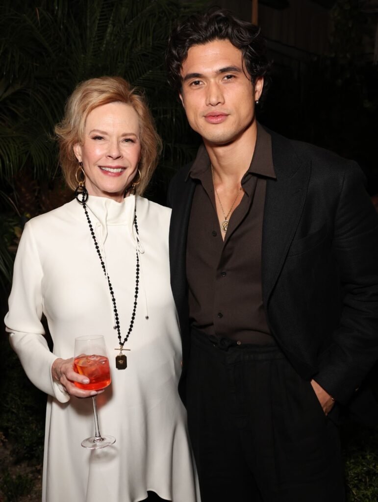 Charles Melton and JoBeth Williams at the inaugural SAG Awards® Season Celebration in Los Angeles, CA with cocktails provided by Campari®