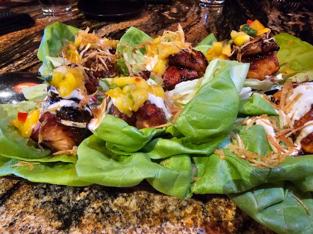 Butterfly Burger's Mahi lettuce wrap
