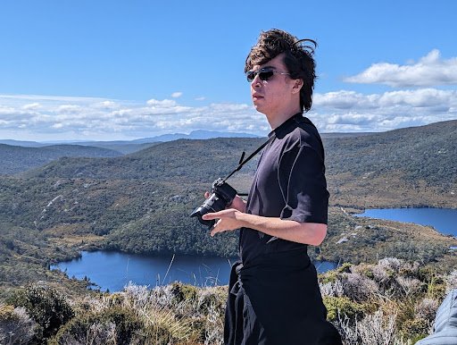 The author's son, Iden Elliott, at the top of Cradle Mountain in Tasmania. Photo by Christopher Elliott