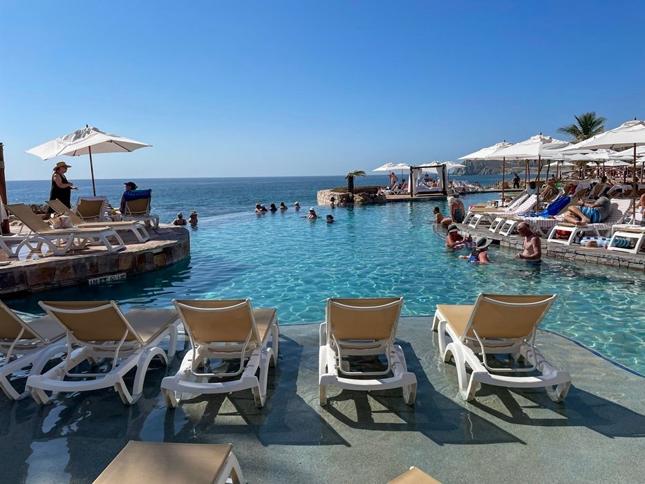 View of the infinity pool