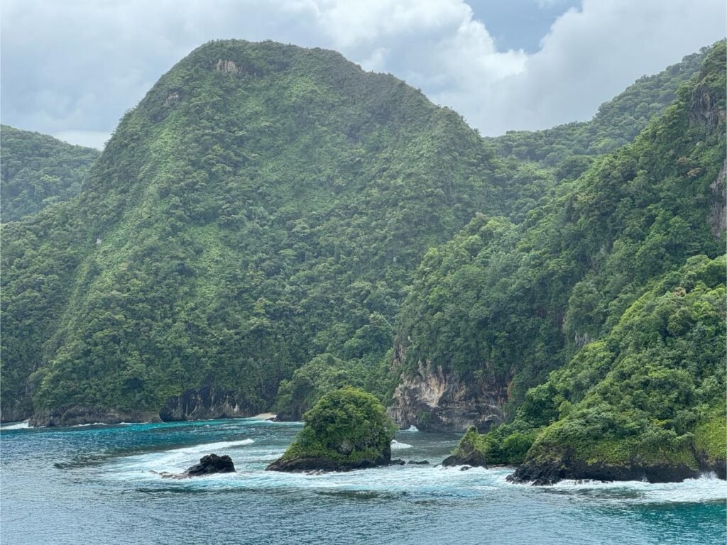 Mountains and coastline set the scene in American Samoa
