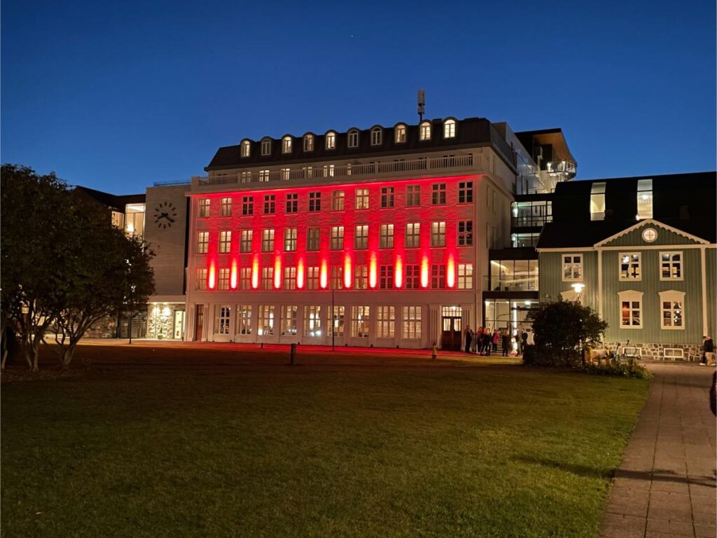 Parliament Hotel At Night