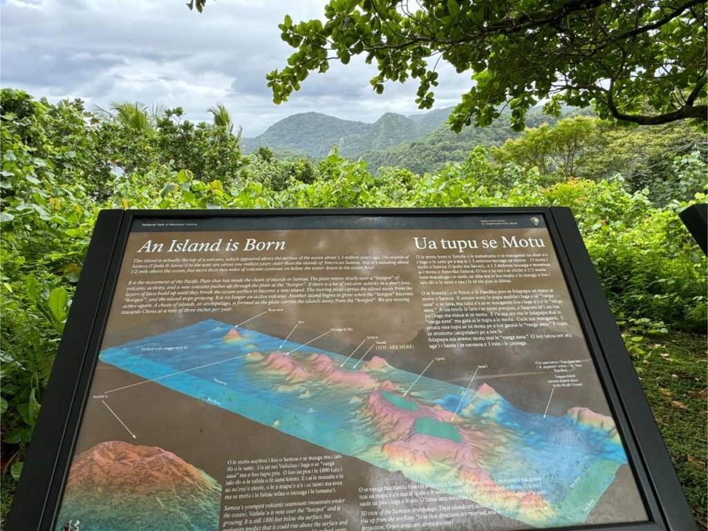 The island was formed through volcanic action
