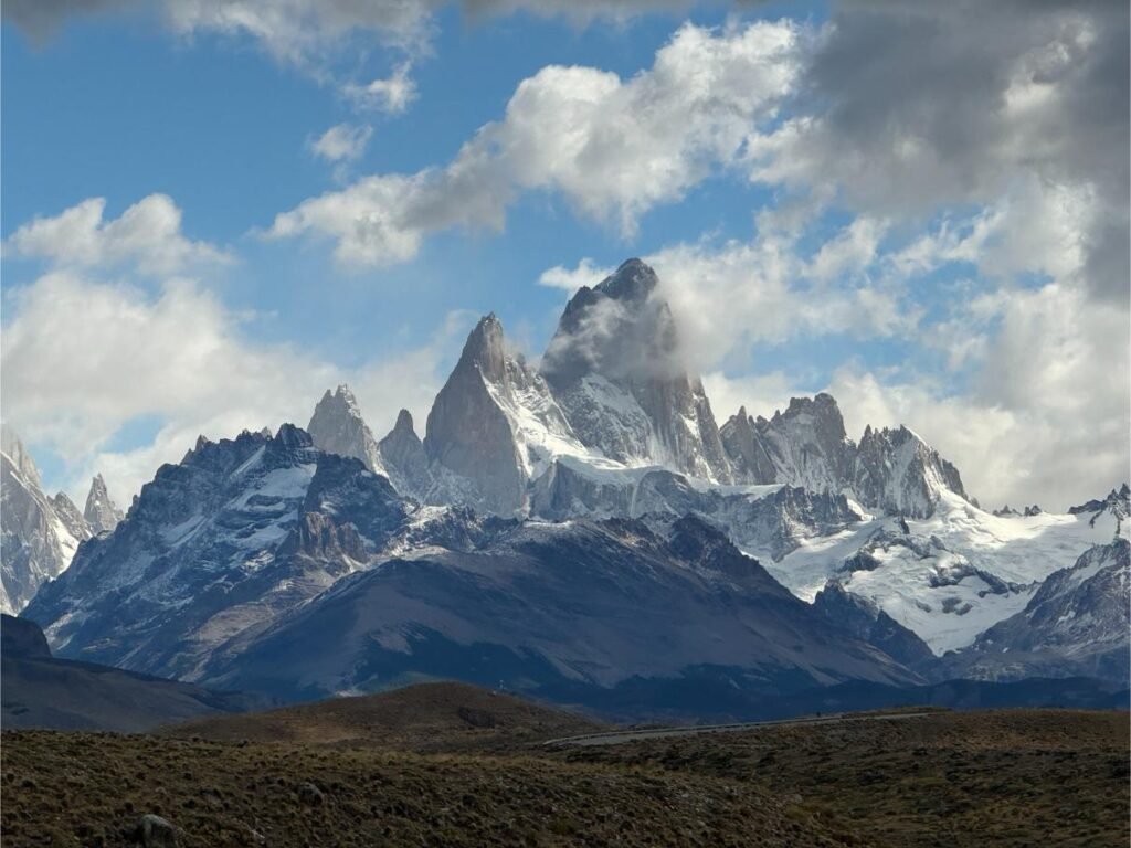 Clouds come and go over Fitz Roy, photo by Debbie Stone