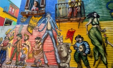 Take a stroll through Caminito, Buenos Aires’ famously colorful street museum