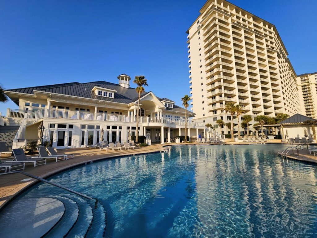 The pool at the Beach Resort, Copyright © Jessica James 2024