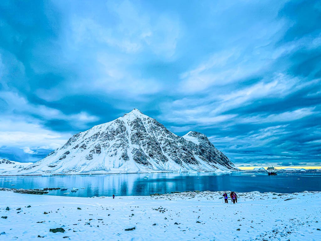 Blue morning... blue day... on the Antarctic Peninsula. Photo by Jett Britnell