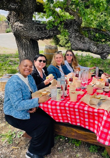 Picnic in the Vineyard.