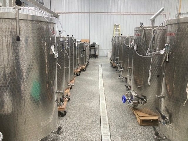 Tanks at Wolf Creek Winery