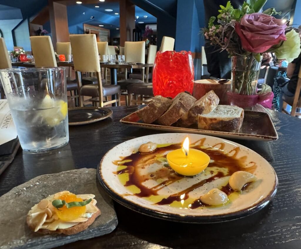 Edible candle and amuse bouche. Photo by Debbie Stone