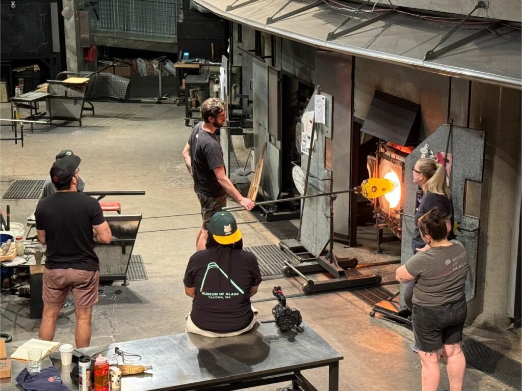 In the Hot Shop. Photo by Debbie Stone
