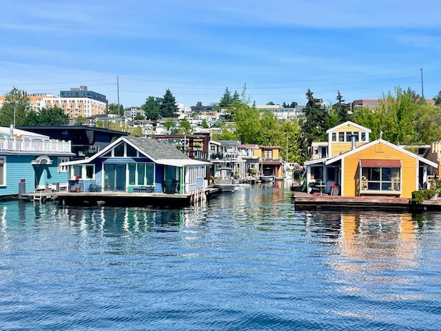 See the famous houseboats on Seattle's South Lake Union. Photo Jill Weinlein