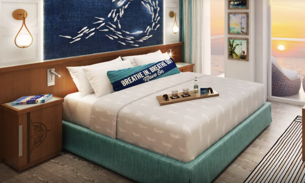 Beach inspired staterooms. Photo Courtesy of Margaritaville at Sea