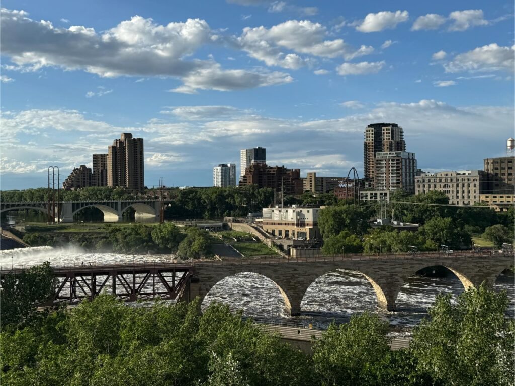 The mighty Missississpi as seen from the Boardwalk. Photo by Debbie Stone