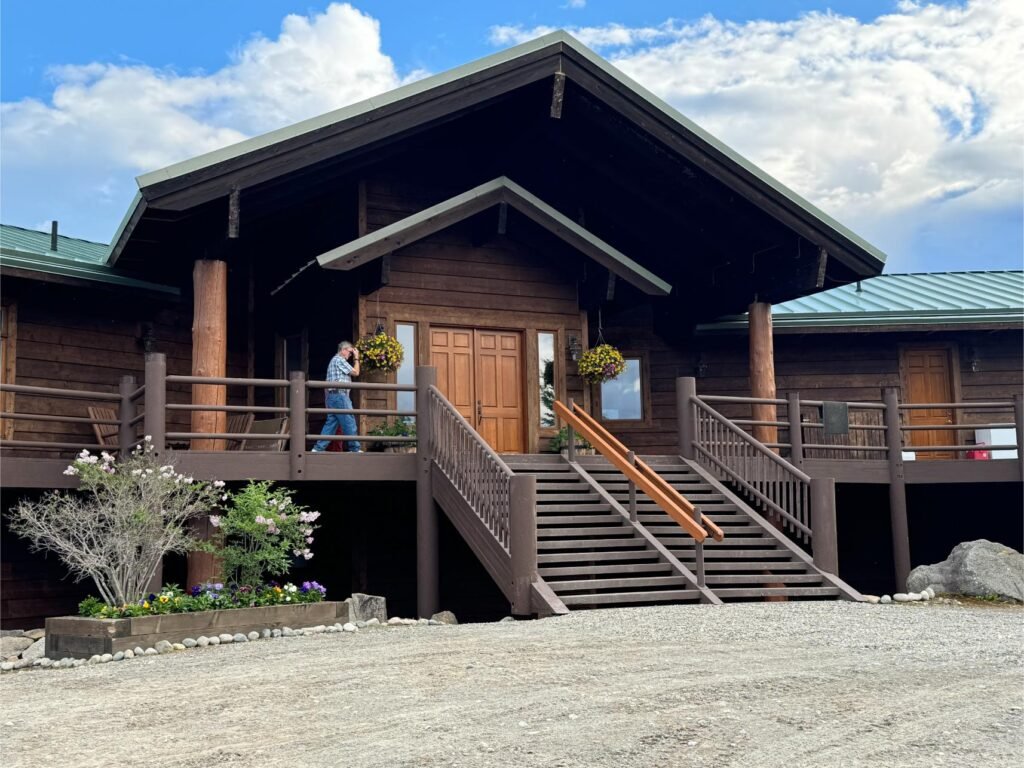 Entrance to Lake Clark Lodge. Photo by Debbie Stone