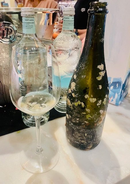 Fascinating Wine of the Sea bottle. Photo Jill Weinlein