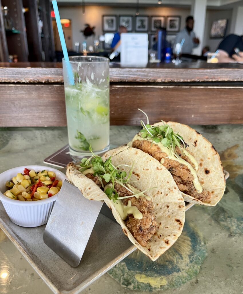 Grouper tacos at 50 Ocean in Delray Beach. Credit Kirsten Harrington